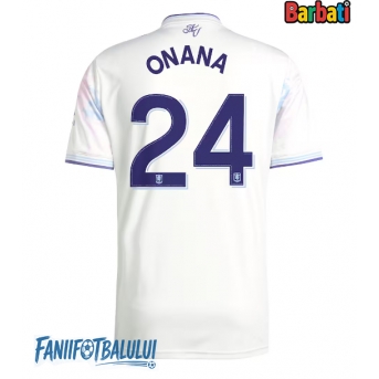 Aston Villa Amadou Onana #24 Tricou Fotbal Replică 2025-26 Barbati Treilea